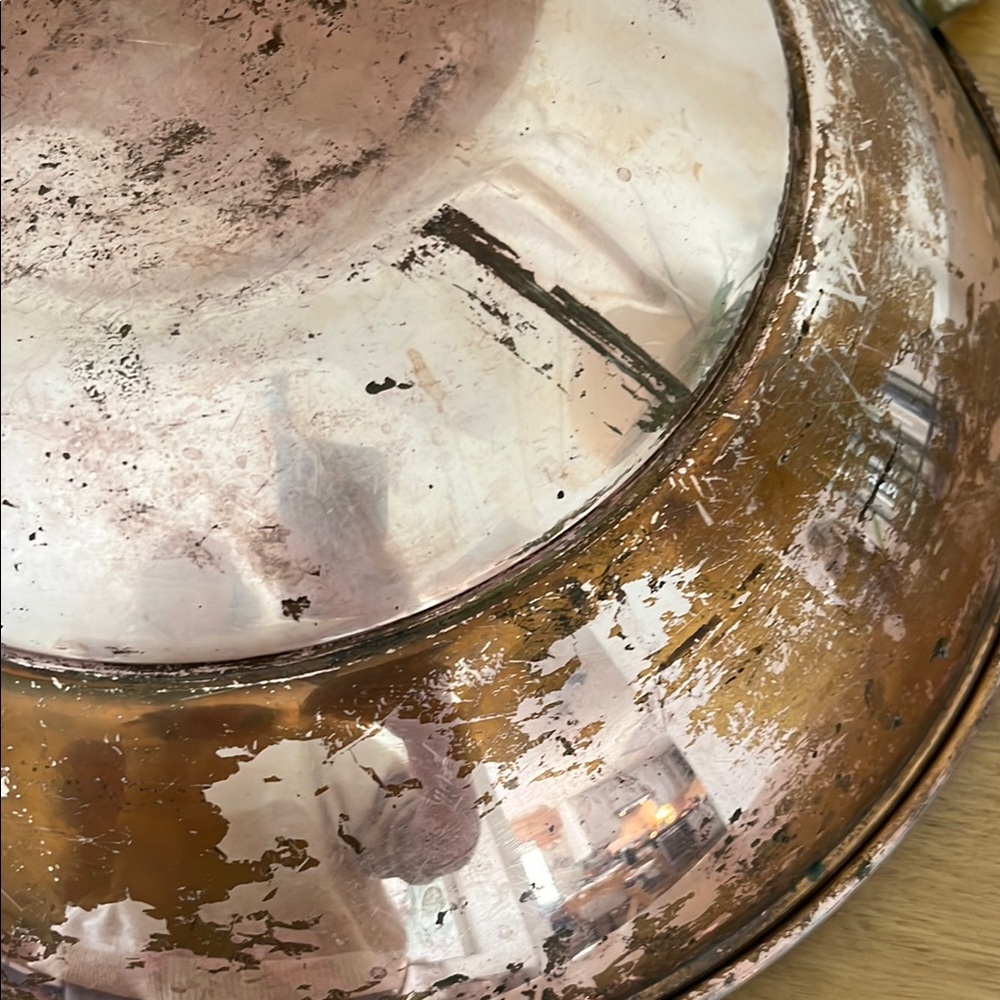 Vintage Copper Pot with Brass Handles - Picture 4 of 6